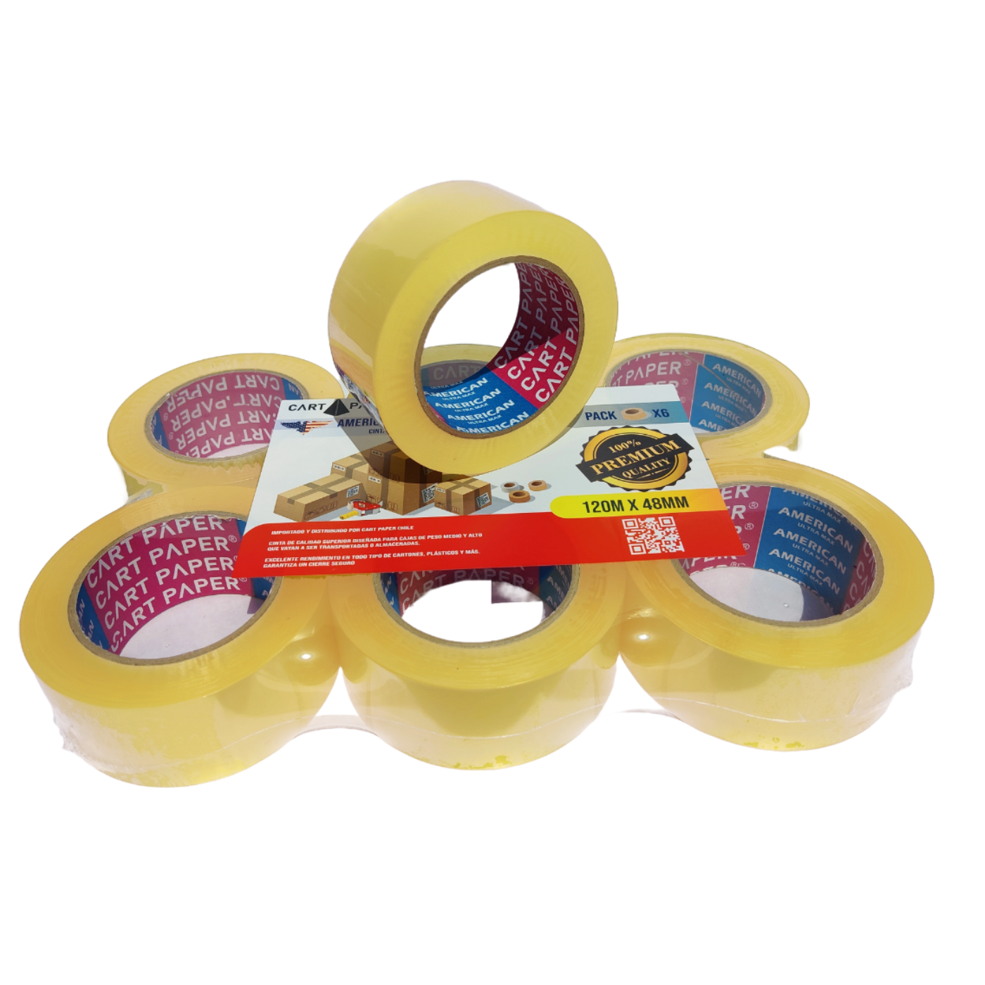 Cintas de Embalaje 120m / Pack 6 cintas ULTRA MAX