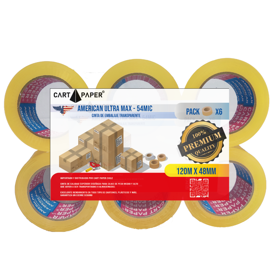Cintas de Embalaje 120m / Pack 6 cintas ULTRA MAX