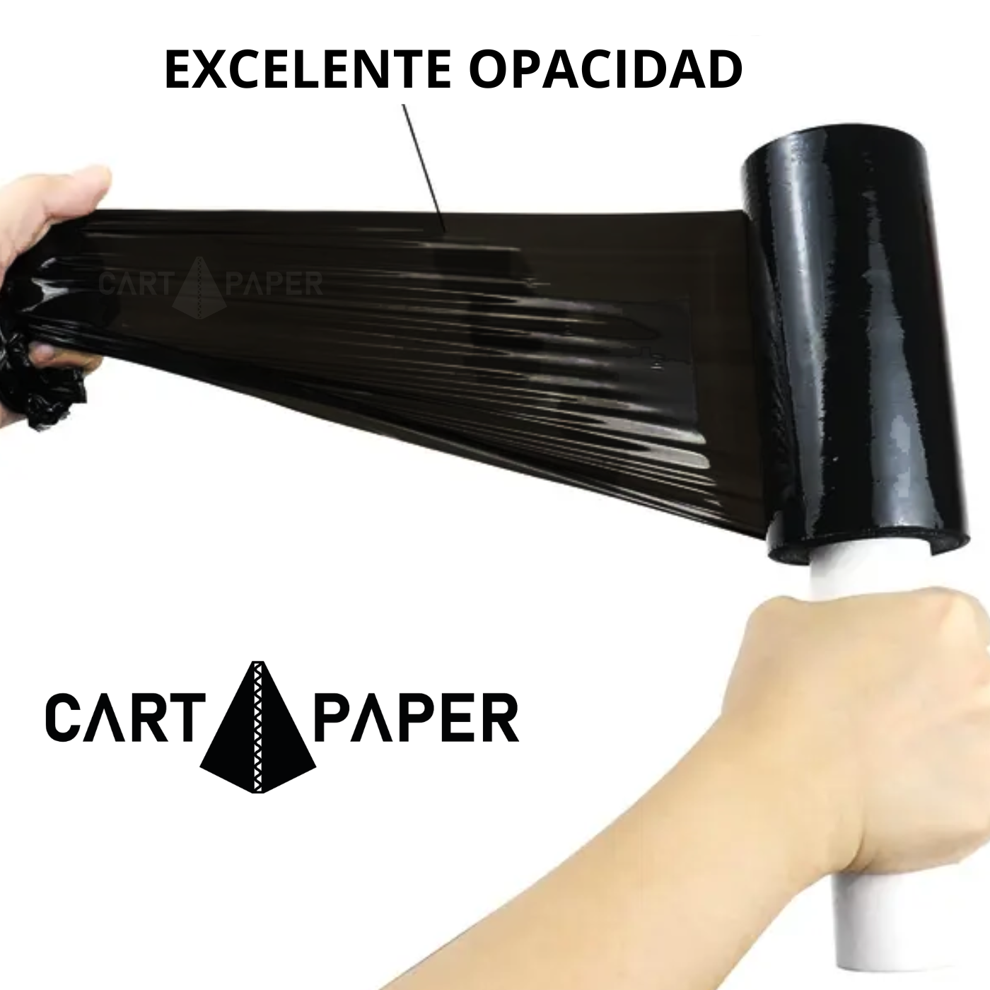 Film Stretch Shrink Manual Negro 10cm