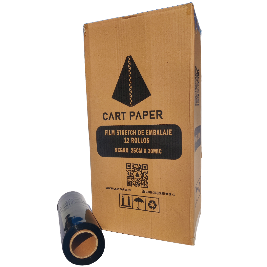 Film Stretch Negro 250m x 25cm