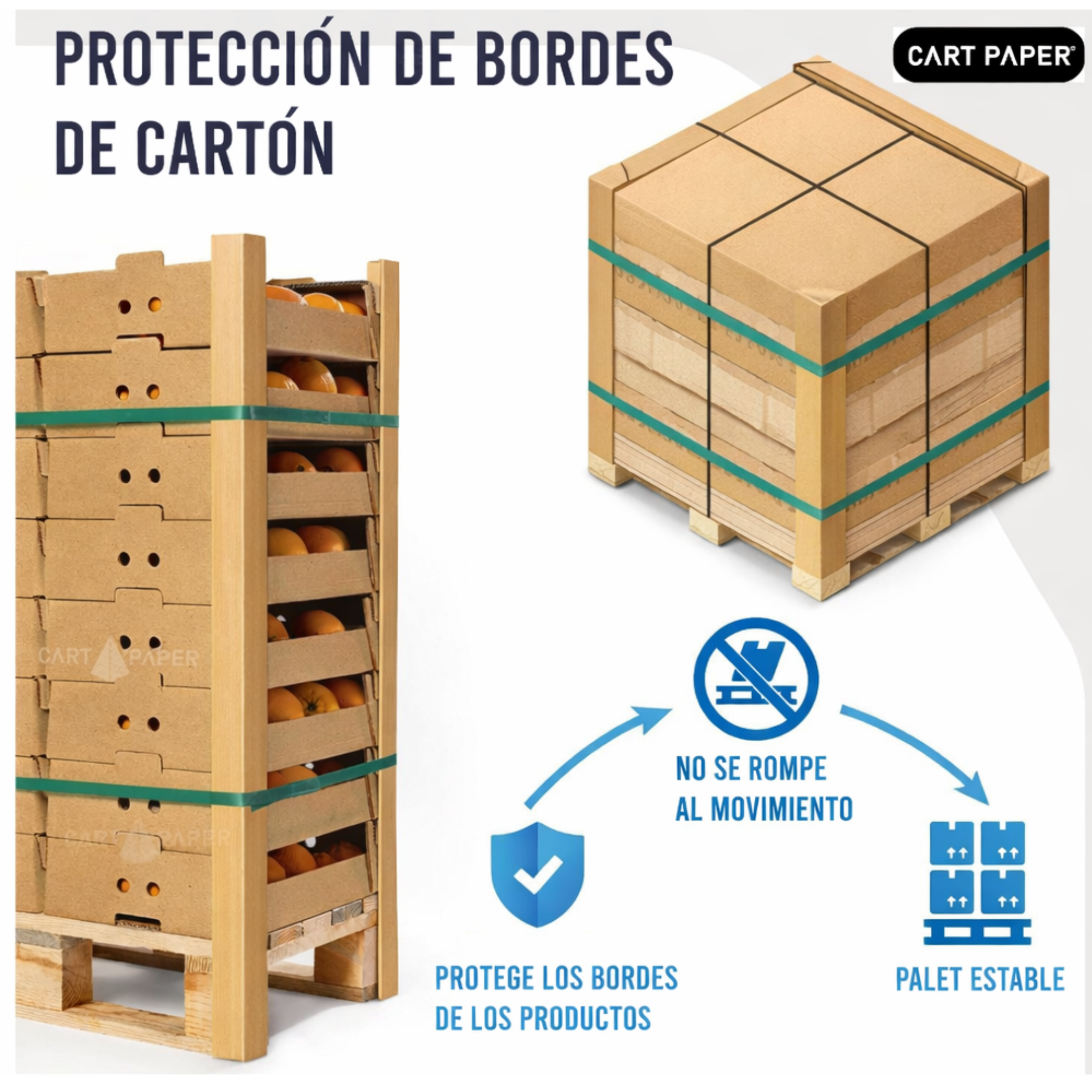 Esquineros de Cartón - Angulos protector para pallet