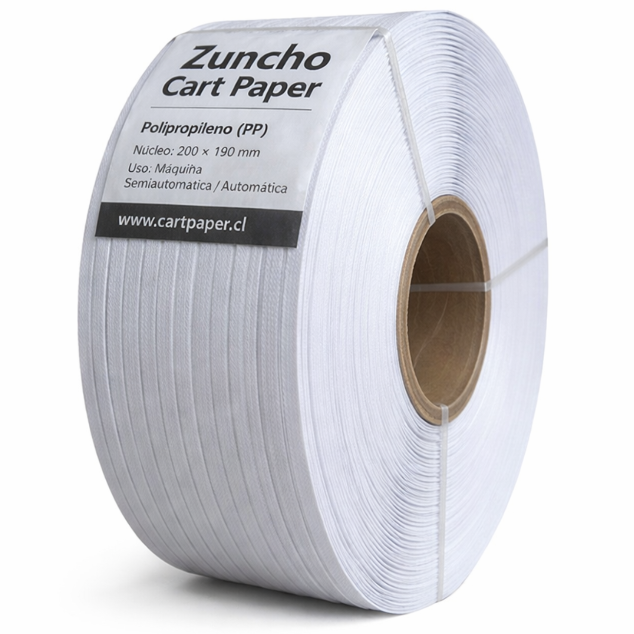 ZUNCHO 5MM X 7010 METROS BLANCO MÁQUINA