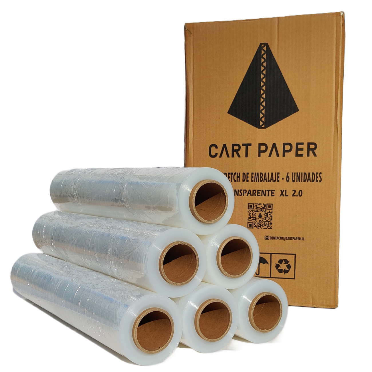 Film Stretch Transparente 300M / CAJA O ROLLO
