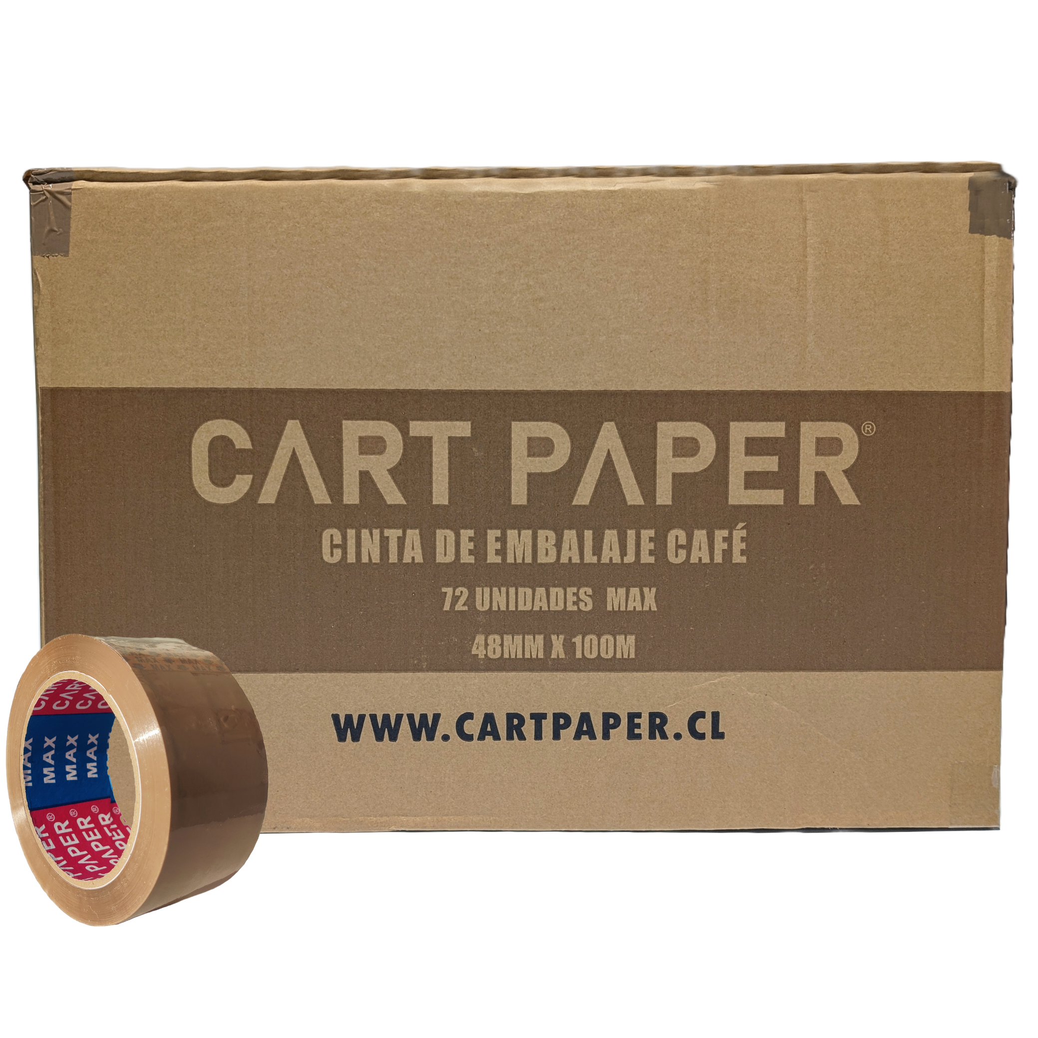 Cintas de Embalaje CAFÉ 100m Max