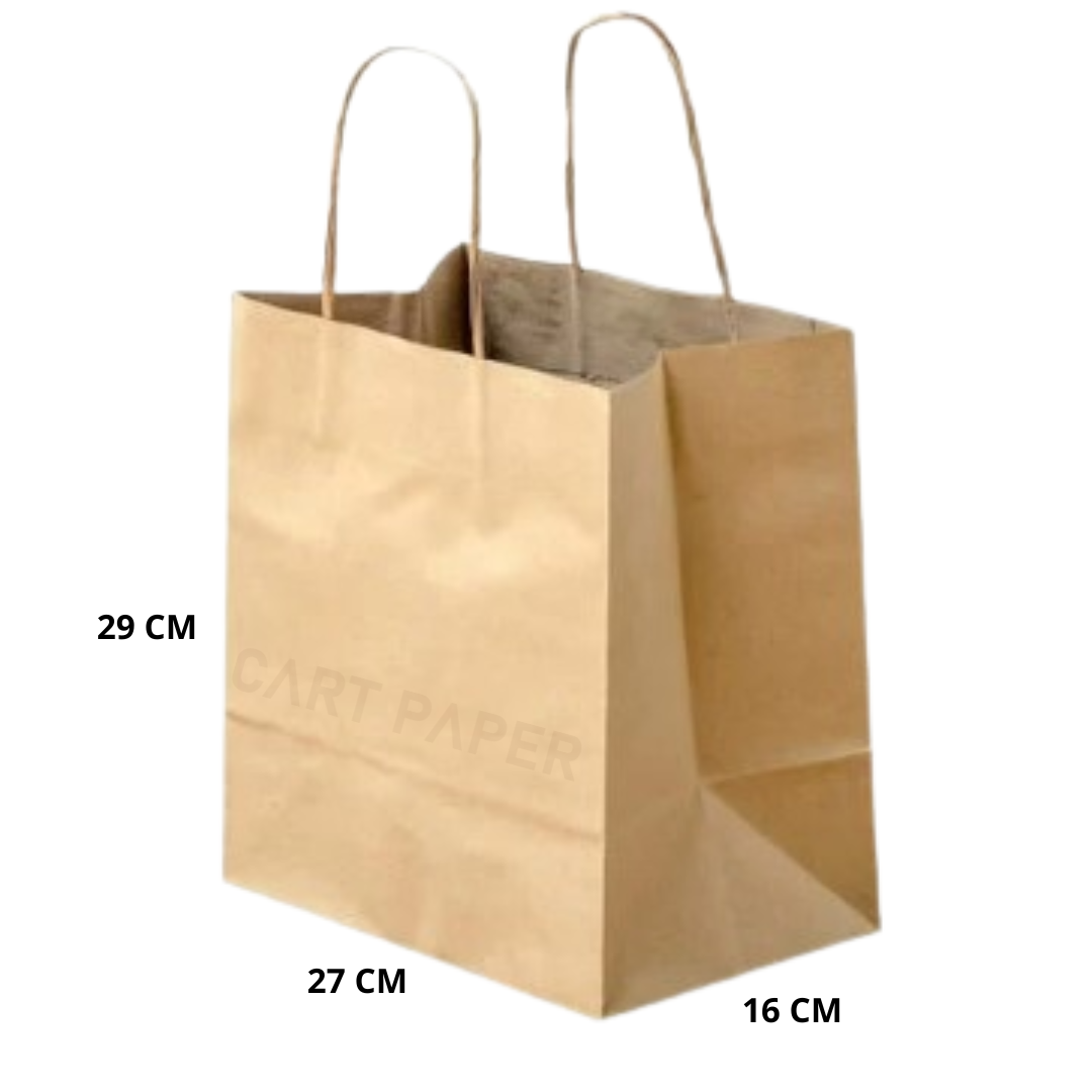 Bolsa Papel Kraft con Manilla 27X29 Pack 50
