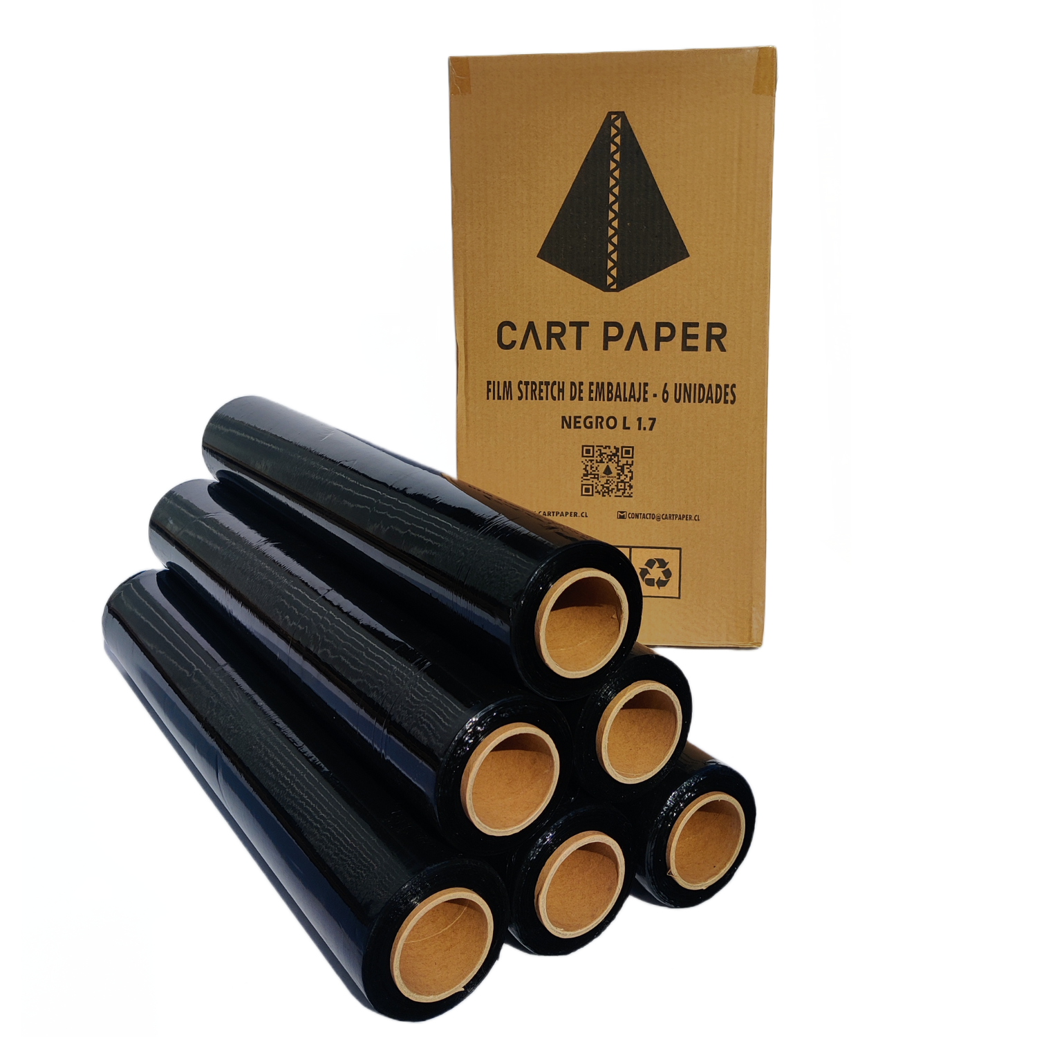 Film Stretch Negro 220M / CAJA ó ROLLO