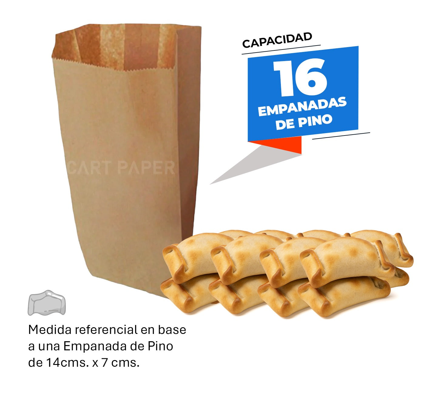 Bolsa Papel Kraft Tipo Saco 7 kg 27x40 PACK 250 UN