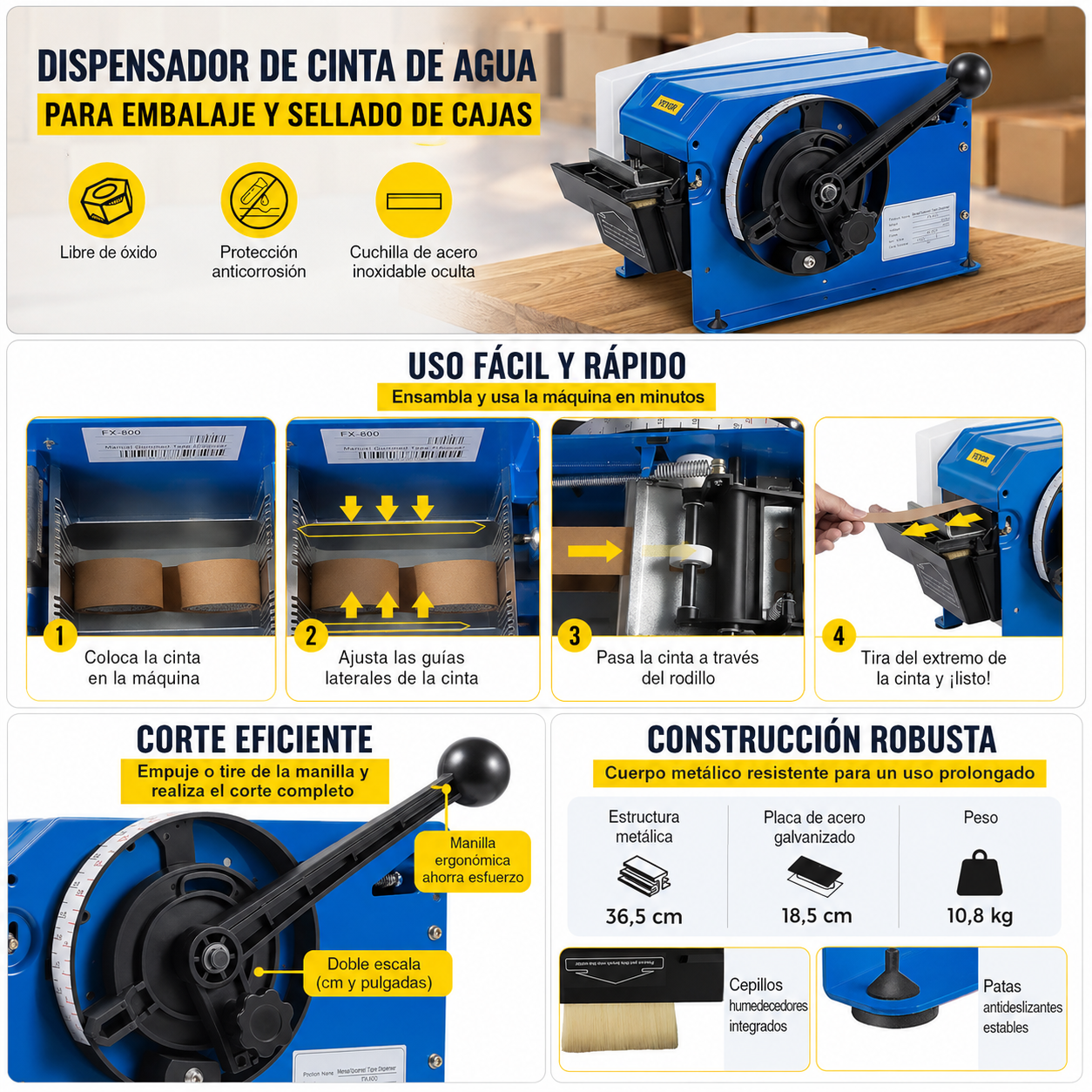 Dispensador para cinta de papel engomado /  Gummed Paper - Cinta ecológica