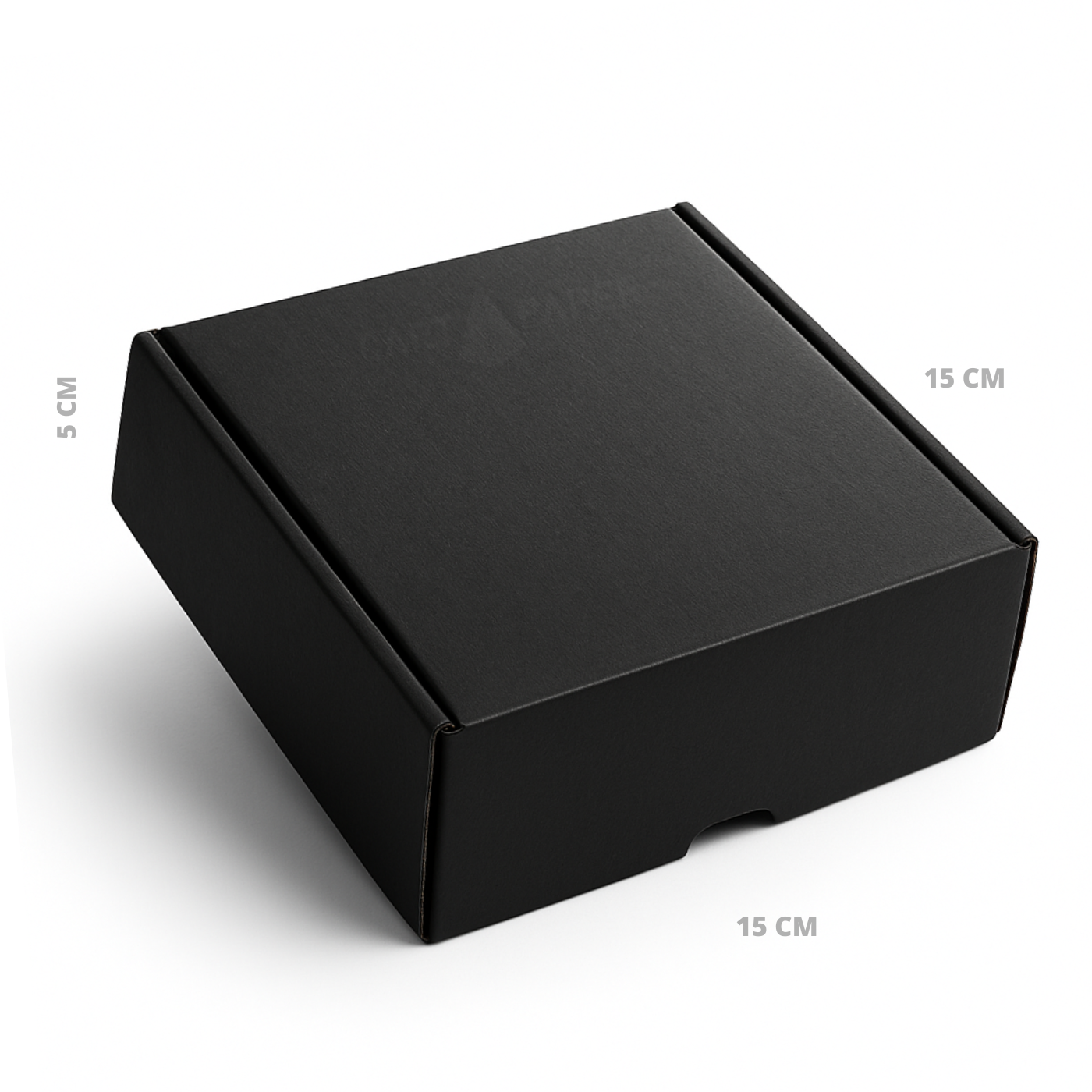 Caja autoarmable 15X15X5 Negra  PACK 25u Micro corrugado