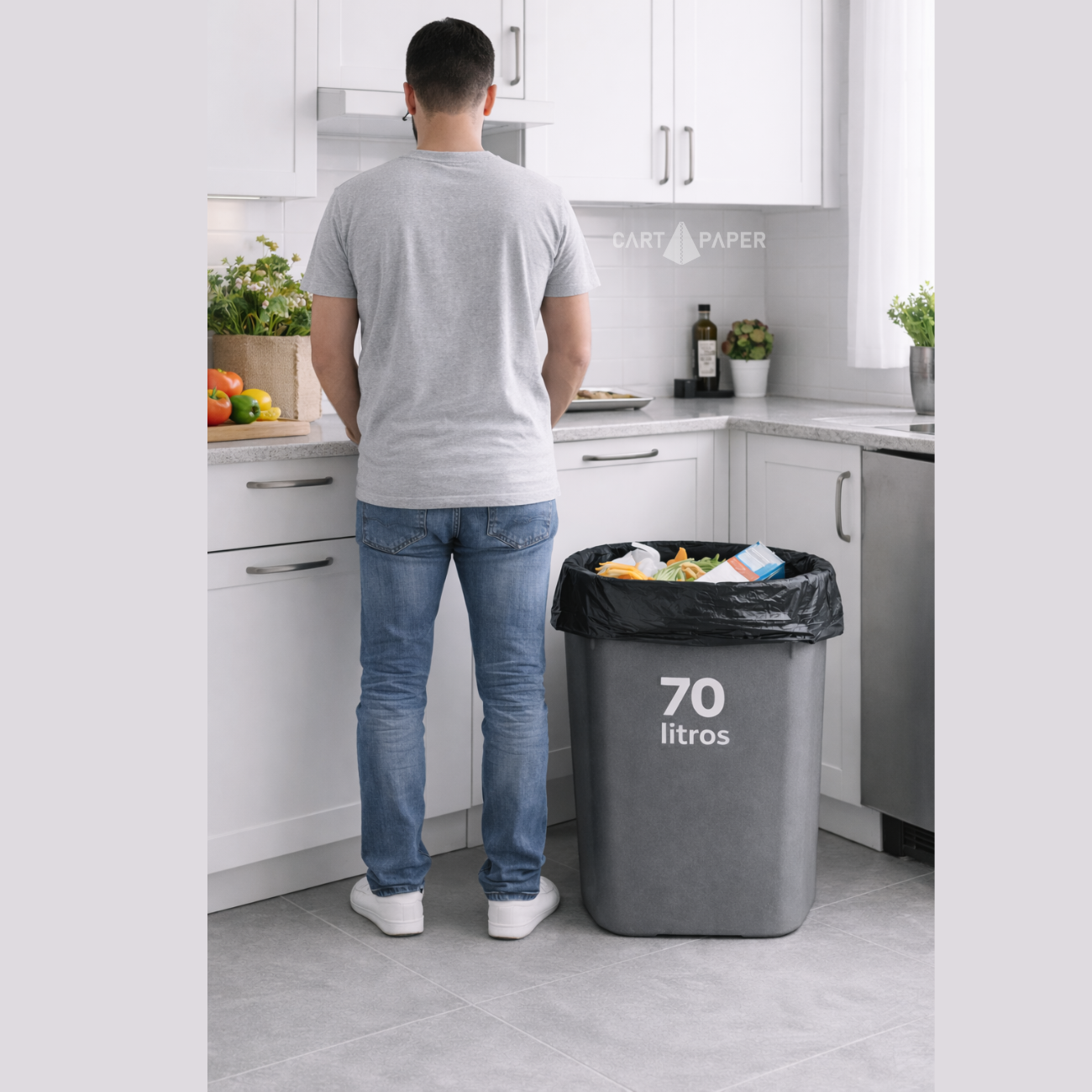 Bolsa de basura 70x90 - Bolsa mediana - 10u