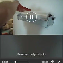 Cargar y reproducir el video en el visor de la galería, Dispensador Fijo Metálico Film Stretch Alusa+ Rollo Film Stretch Plastico
